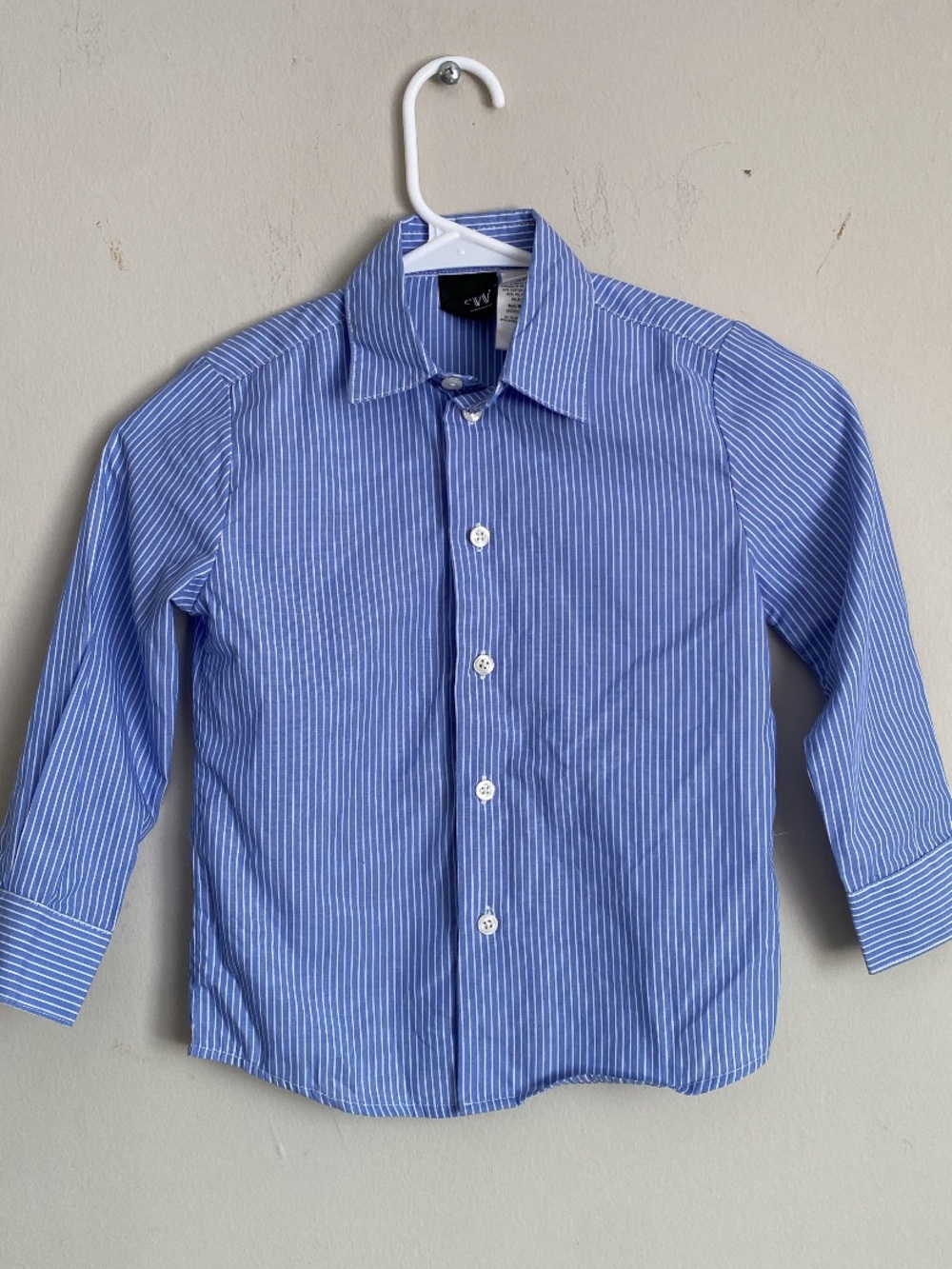 Cherokee Blue White Pinstripe Button-Down Shirt